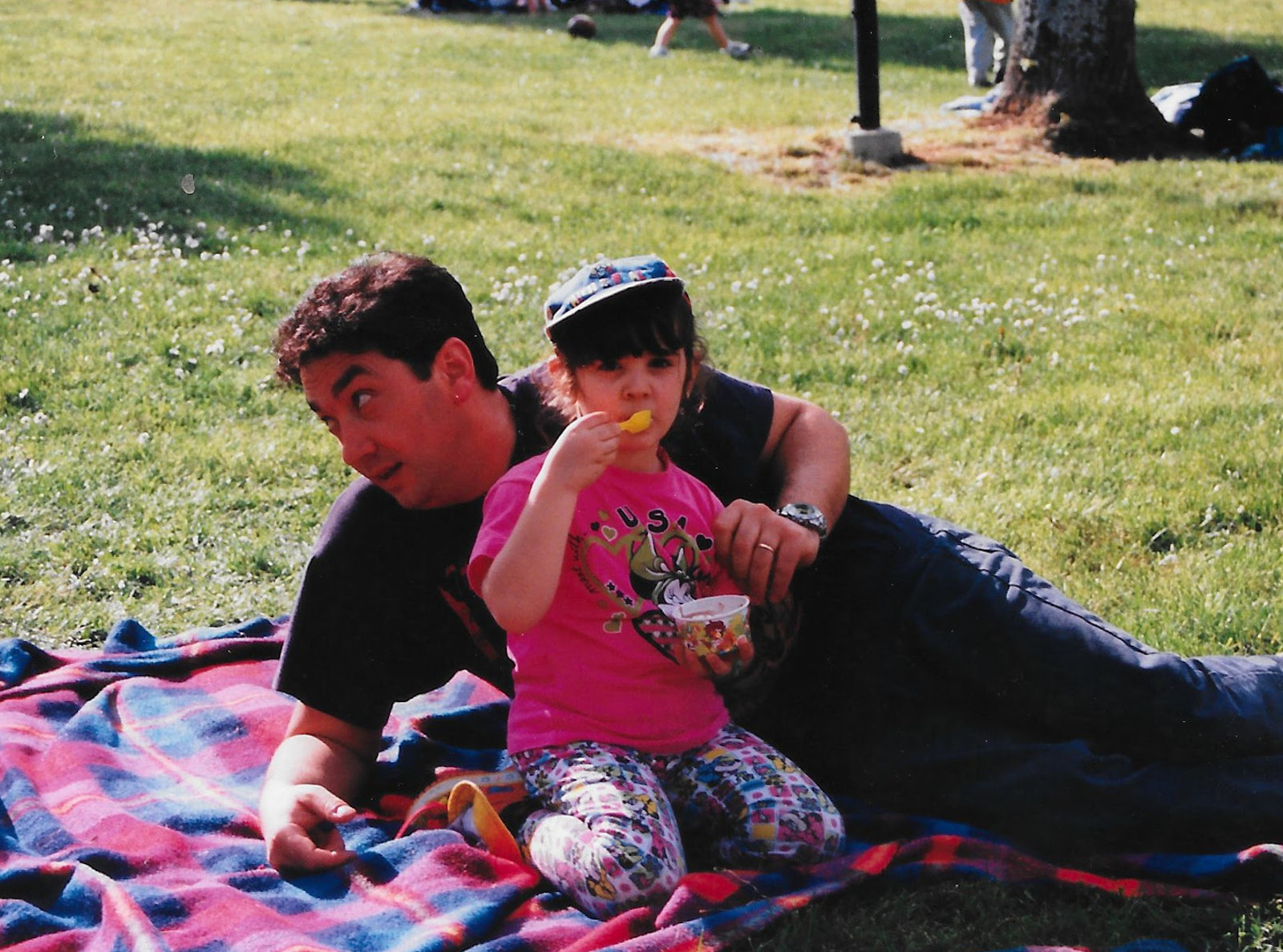 Photo of my father and I in the park